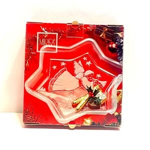 Mikasa Christmas Star Angel Sweet Dish 9 1/4 "